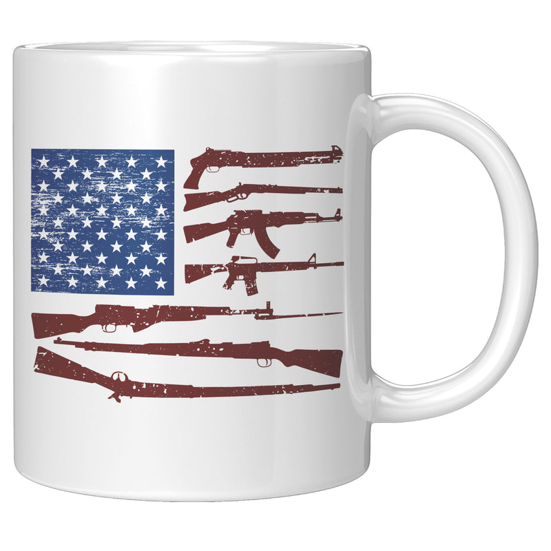 Guns USA Flag Mug