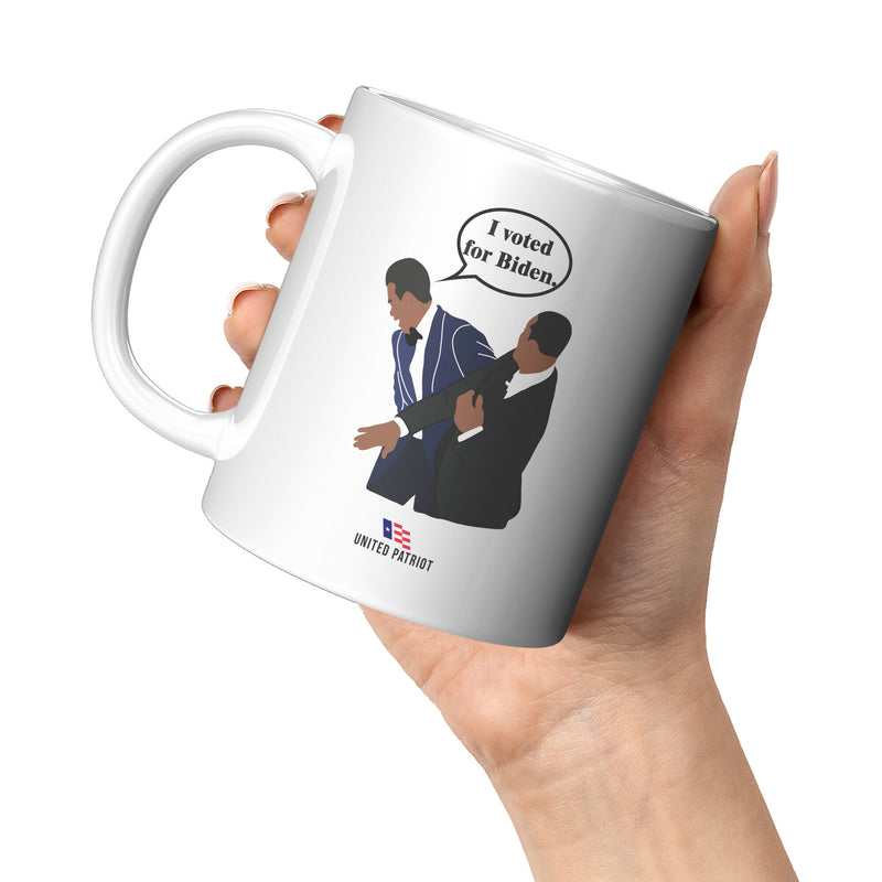 I Voted For Biden Slap Mug