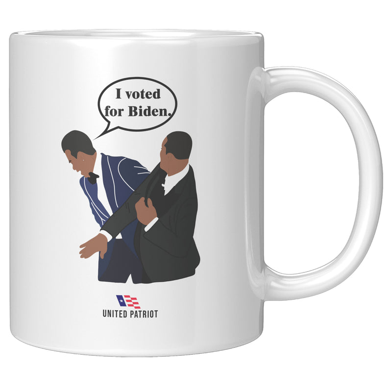 I Voted For Biden Slap Mug