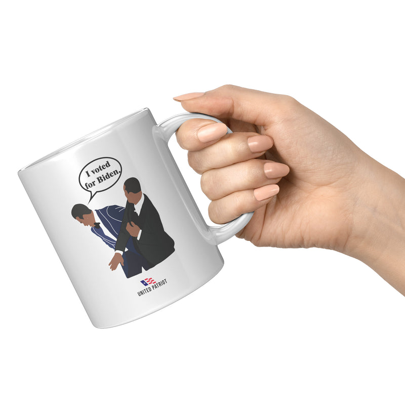 I Voted For Biden Slap Mug