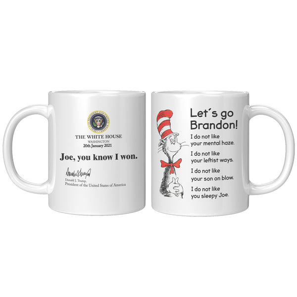 You Know I Won + Lets Go Brandon Mug