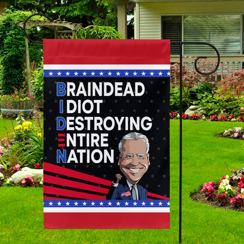 Braindead Idiot Yard Flag