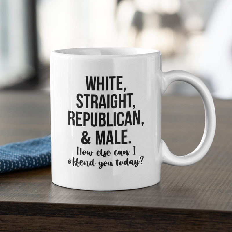White Straight Republican Mug