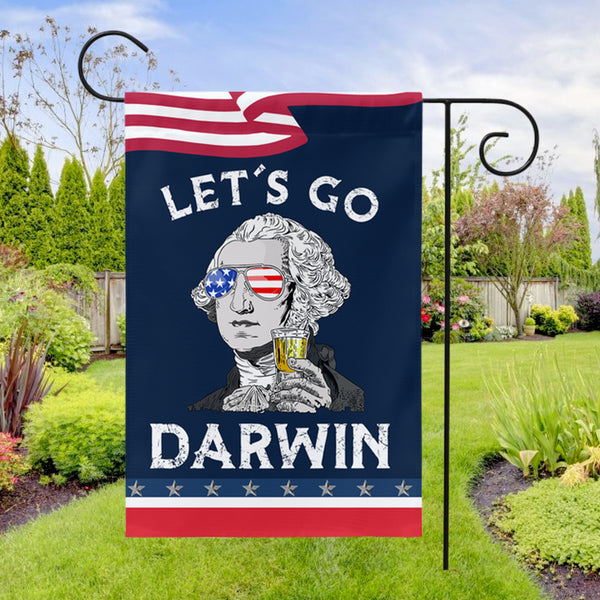 Lets Go Darwin Yard Flag
