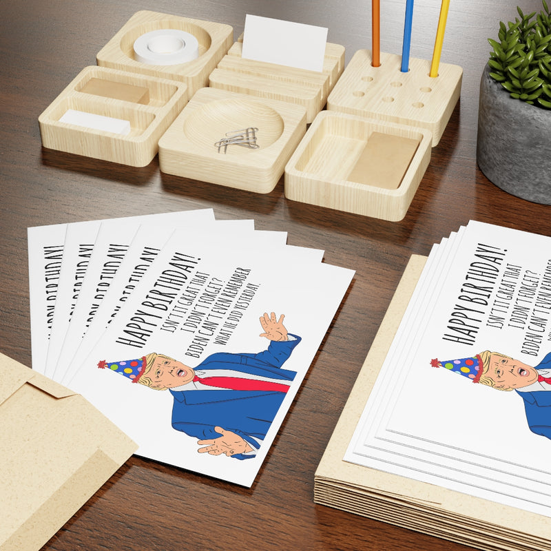 Biden Can't Even Remember Yesterday - Birthday Card