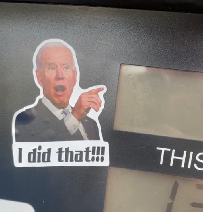 "I did that!" Joe Biden Sticker
