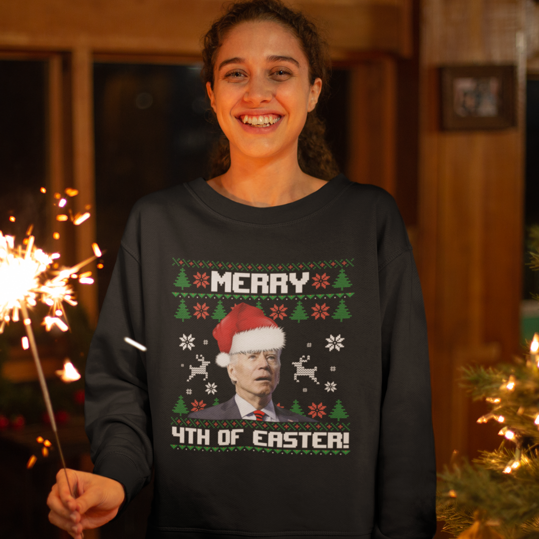 Merry 4th Of Easter Christmas Sweater (Unisex)