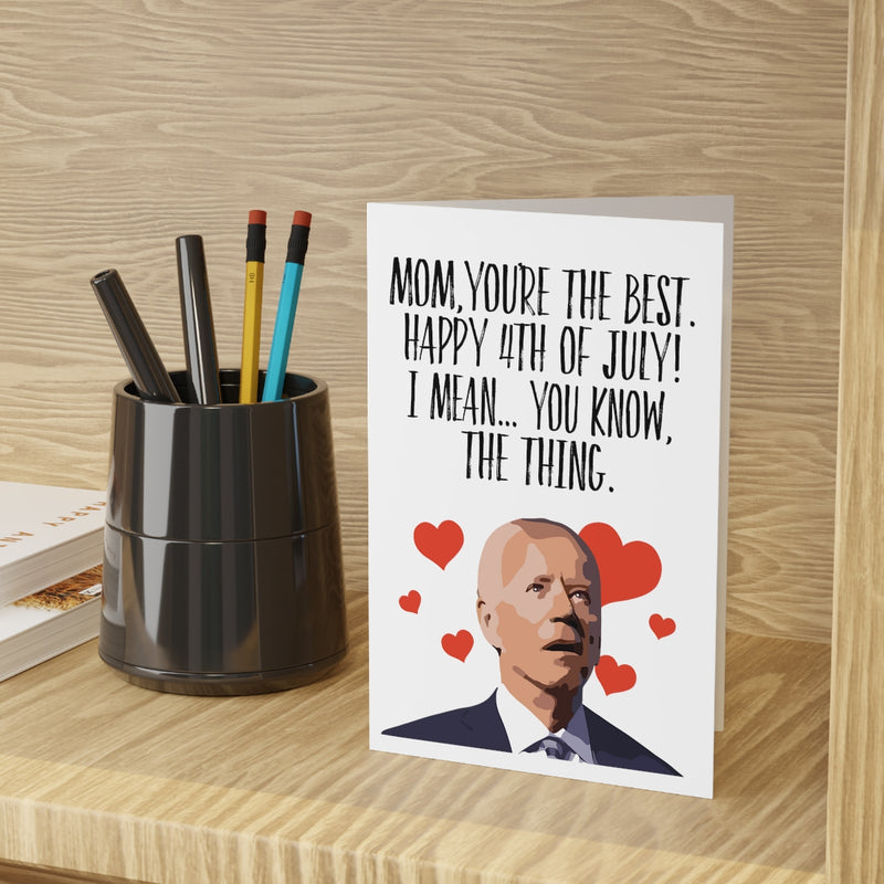 Happy 4th Of July - Card For Mom