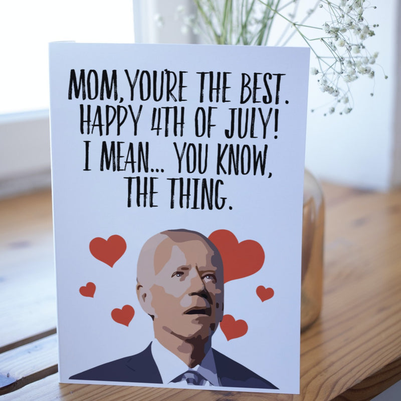 Happy 4th Of July - Card For Mom