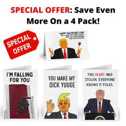 4 Pack Valentines Day Cards