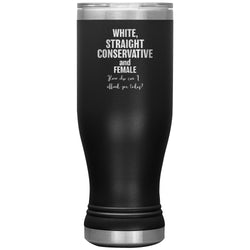White Straight Conservative Female Tumbler