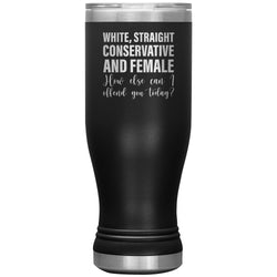White Straight Conservative Female Tumbler 2