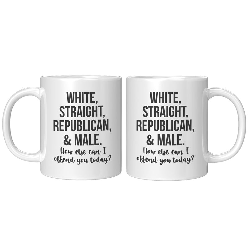 White Straight Republican Mug