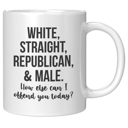 White Straight Republican Mug