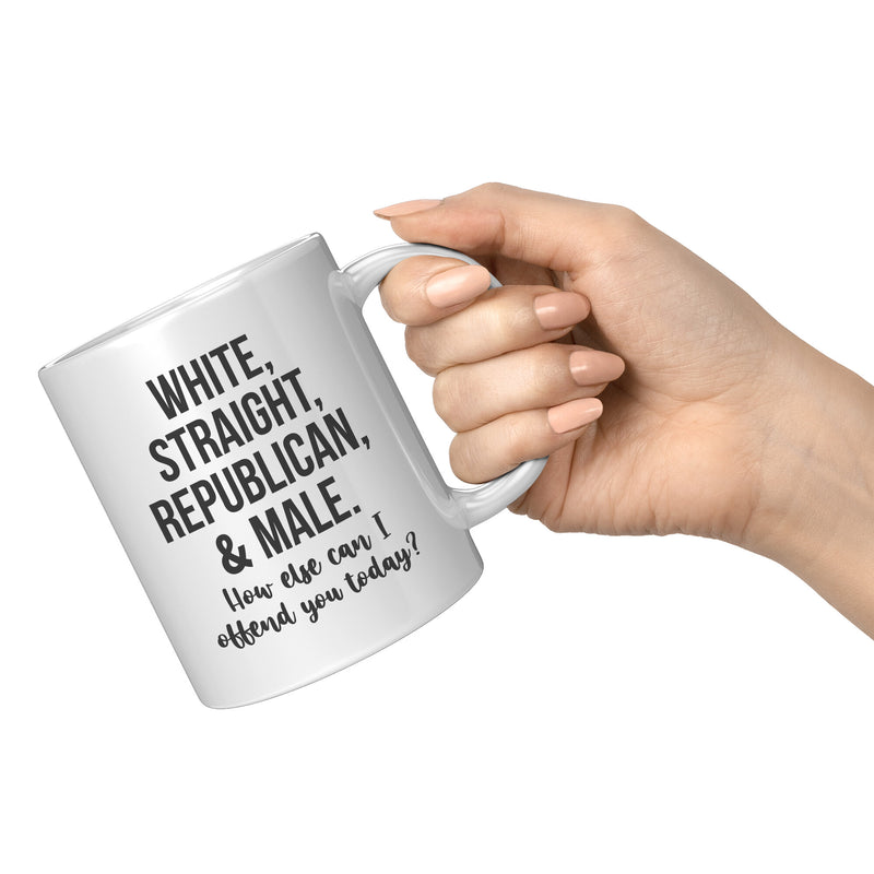 White Straight Republican Mug