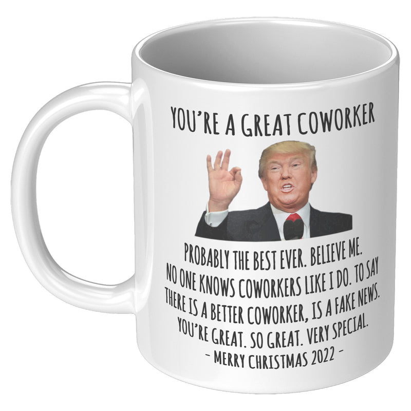Trump Mug For Great Coworker Mug – 11 o 15 oz Lavoro ufficio Decor conservatore Repubblicano Donald J Trump Supporter Regali divertenti tazze di caffè Trump Mug For Great Coworker Mug – 11 o 15 oz Lavoro ufficio Decor conservatore Repubblicano Donald J Trump Supporter Regali divertenti tazze di caffè