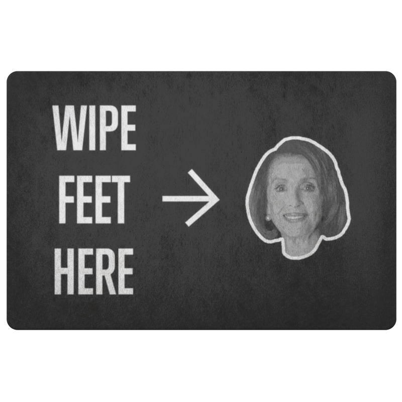 Wipe Feet Here Doormat (Nancy)