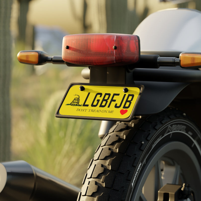 LGBFJB Bicycle License Plate