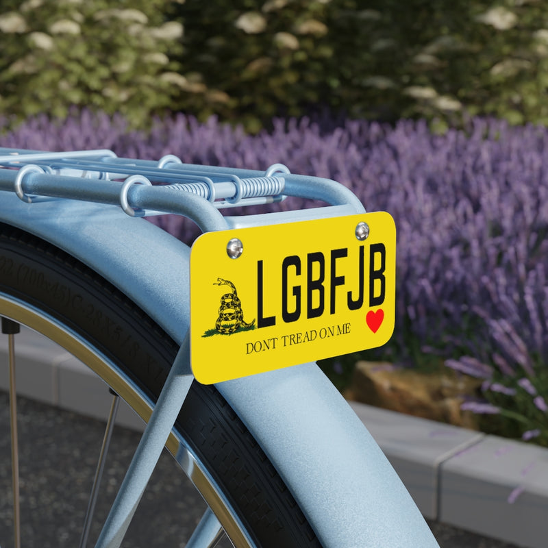 LGBFJB Bicycle License Plate
