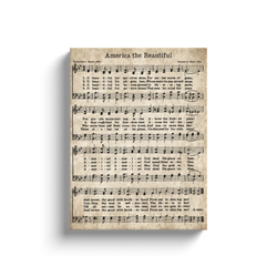 America The Beautiful Vintage Framed Sheet Music