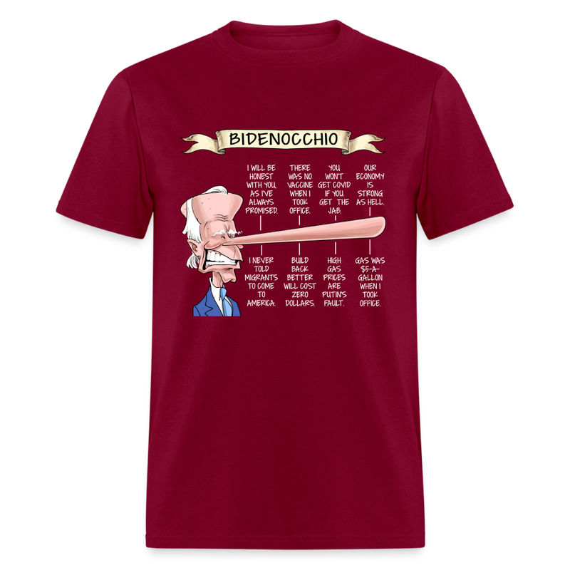 Bidenocchio T-Shirt - burgundy