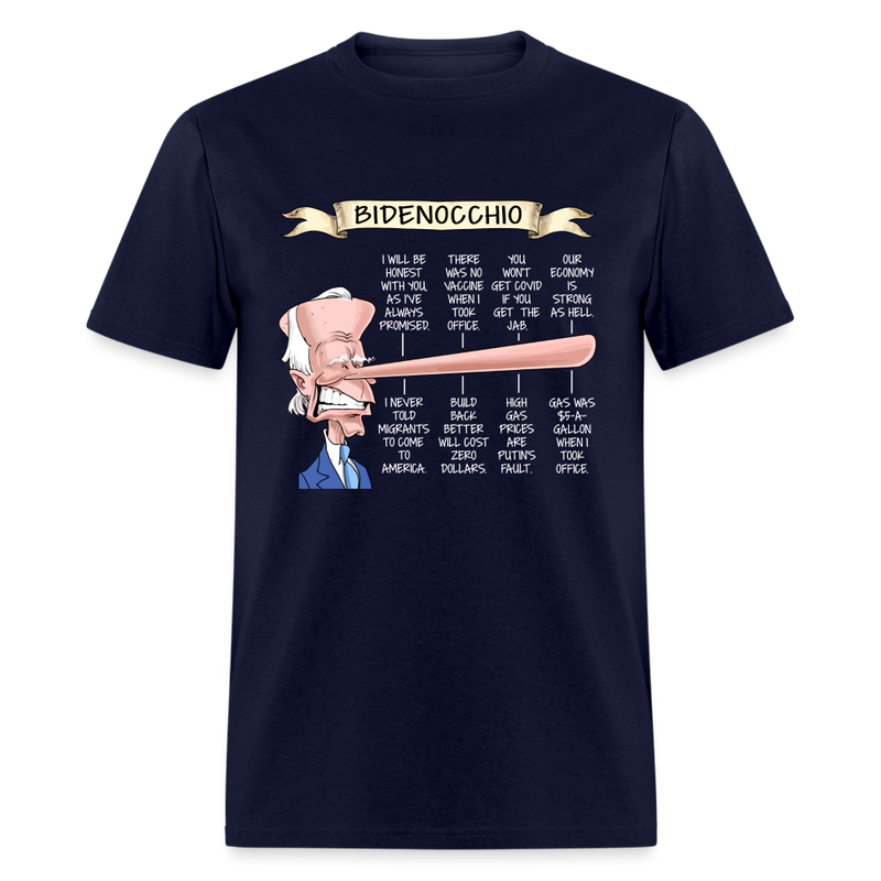 Bidenocchio T-Shirt - navy