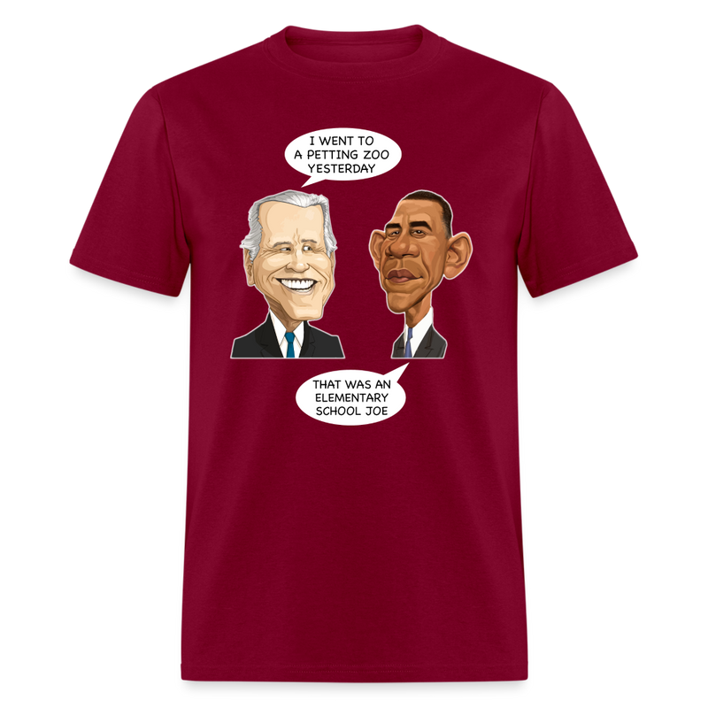Went To Petting Zoo T-Shirt - burgundy