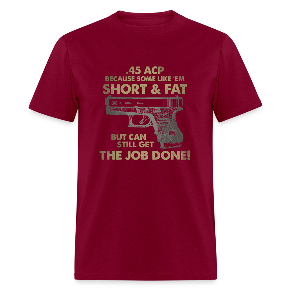 Short & Fat T-Shirt - burgundy