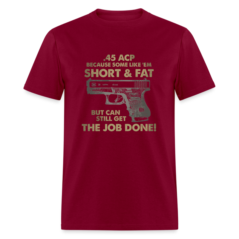Short & Fat T-Shirt - burgundy
