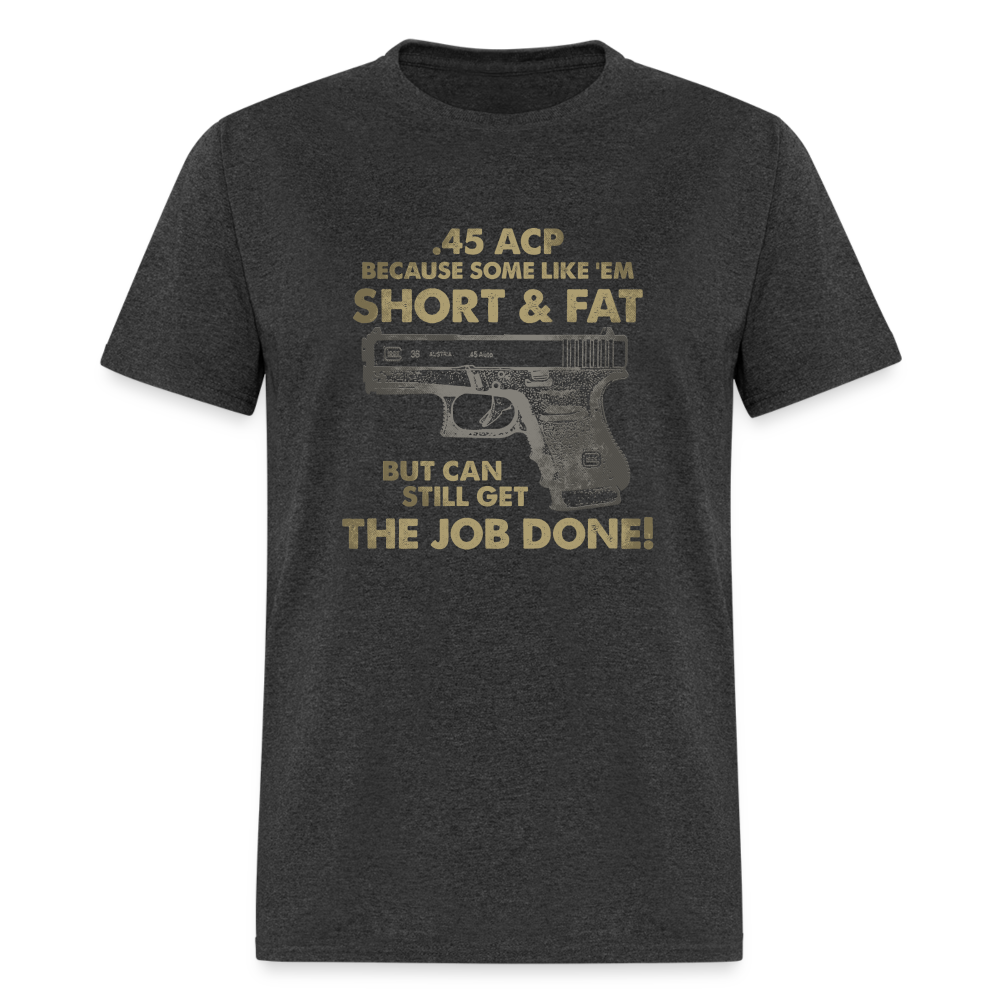 Short & Fat T-Shirt - heather black