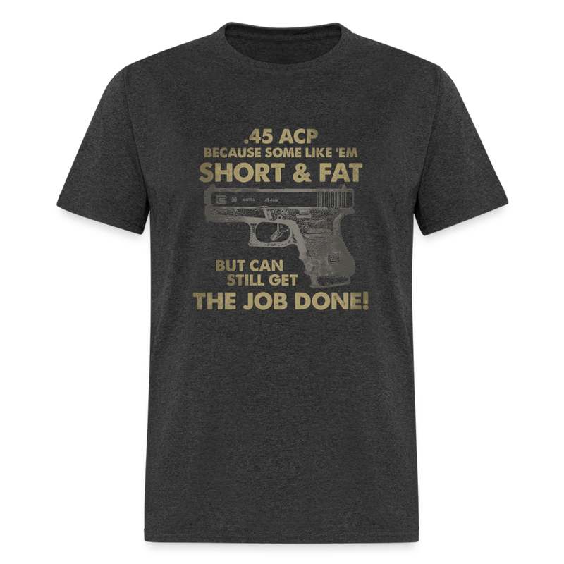 Short & Fat T-Shirt - heather black