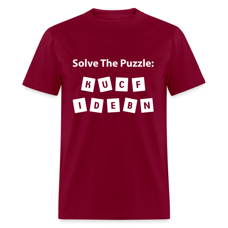Solve the Puzzle T-Shirt - burgundy