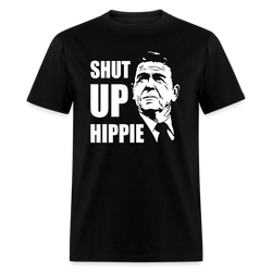 Shut Up Hippie T-Shirt - black