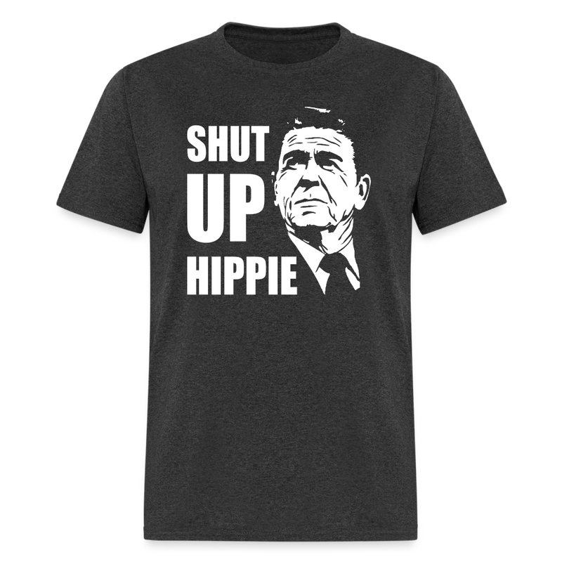 Shut Up Hippie T-Shirt - heather black
