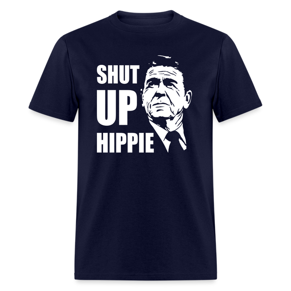 Shut Up Hippie T-Shirt - navy