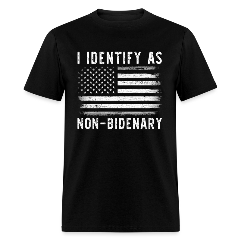 Identify As Non-Bidenary T-Shirt - black