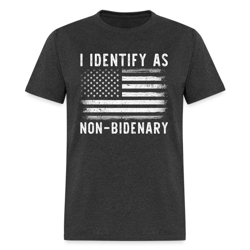 Identify As Non-Bidenary T-Shirt - heather black