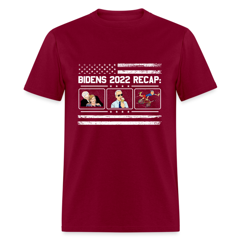 Bidens 2022 Recap T-Shirt - burgundy