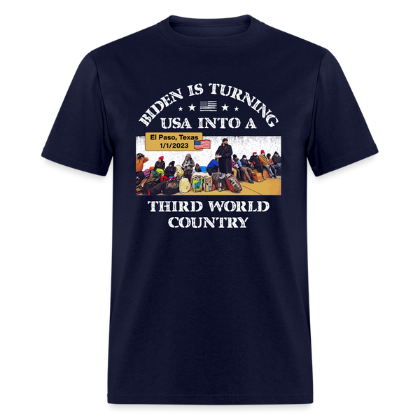 Biden Is Turning USA T-Shirt - navy