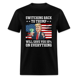 Switching Back To Trump T-Shirt - black