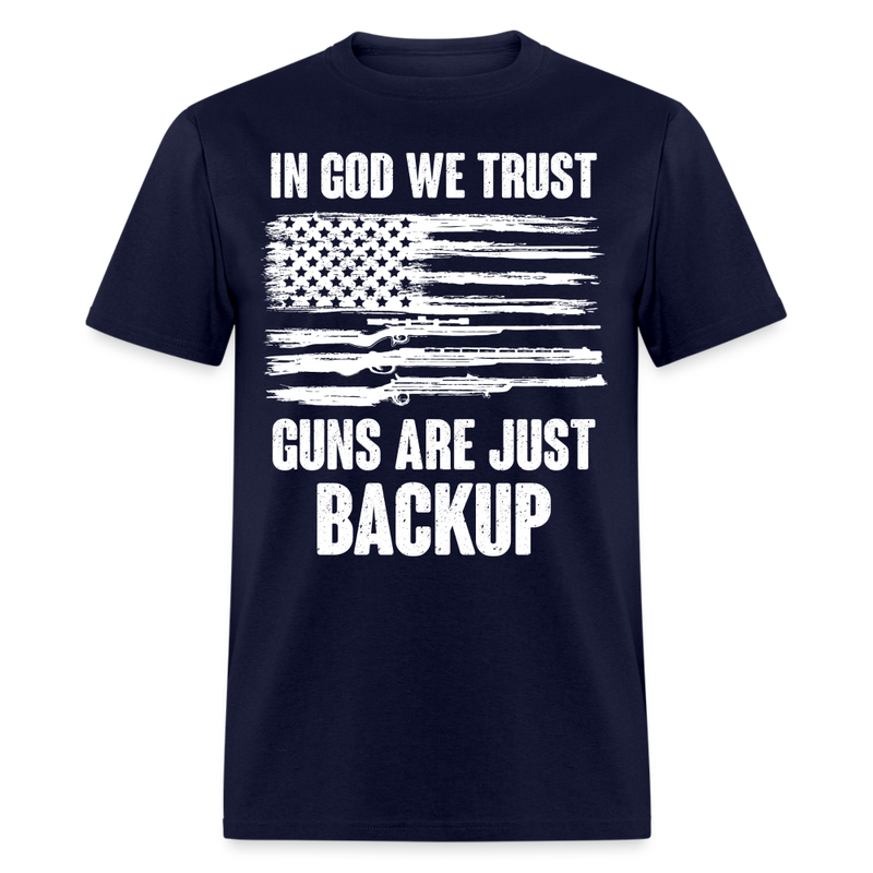 In God We Trust T Shirt - navy