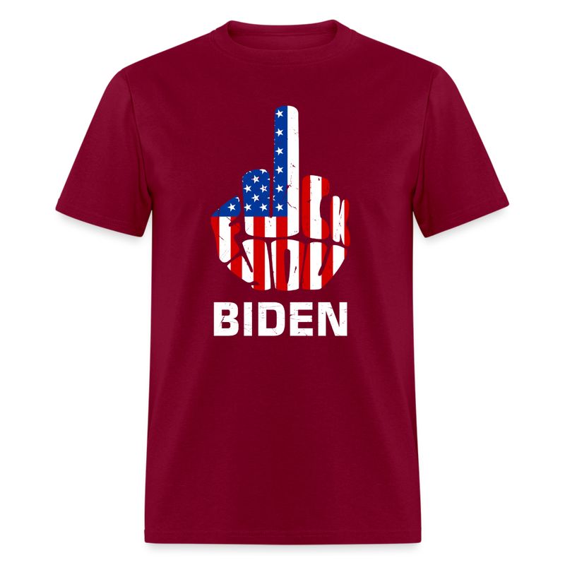 Fuck Biden T-Shirt - burgundy