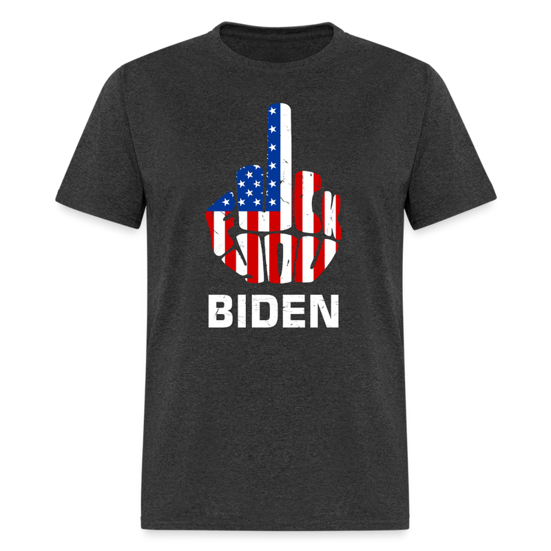 Fuck Biden T-Shirt - heather black