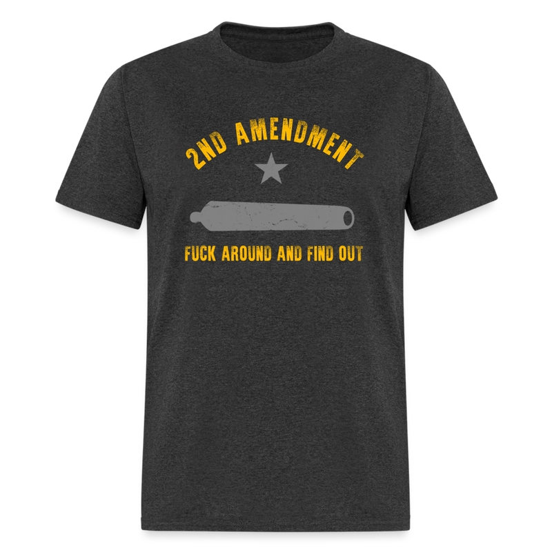 2nd Amendment Fuck Around and Find Out T-Shirt - heather black