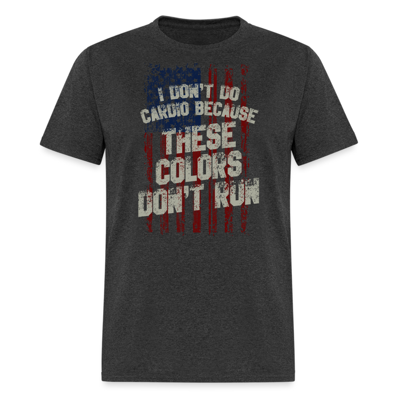 I Don't Do Cardio T-Shirt - heather black