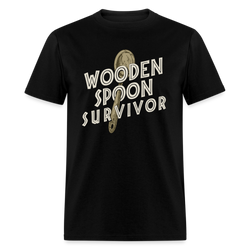 Wooden Spoon Survivor T-Shirt - black