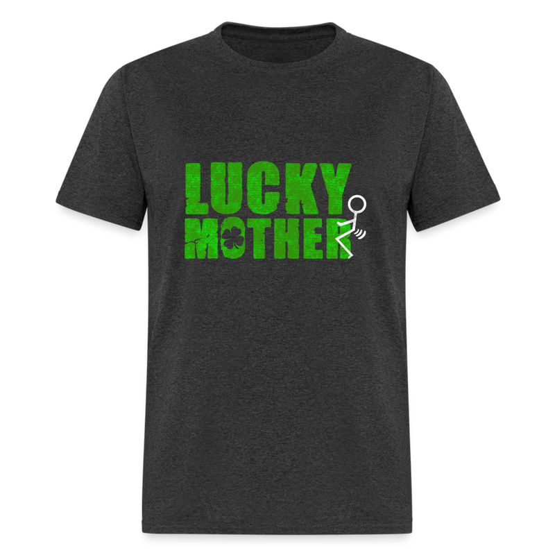 Lucky Mother F-er T-Shirt - heather black