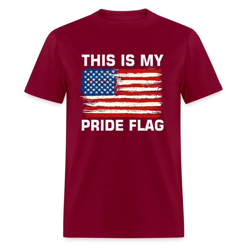 This is My Pride Flag T-Shirt - burgundy