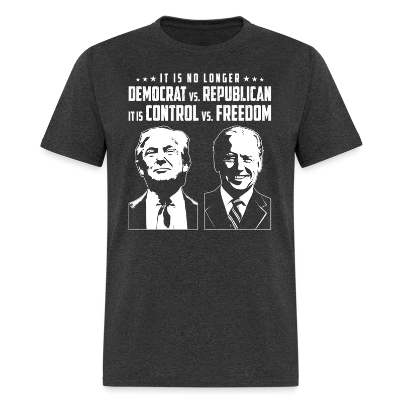 It Is No Longer Democrat Vs Republican T-Shirt - heather black