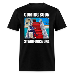 Coming Soon Stairforce One T-Shirt - black